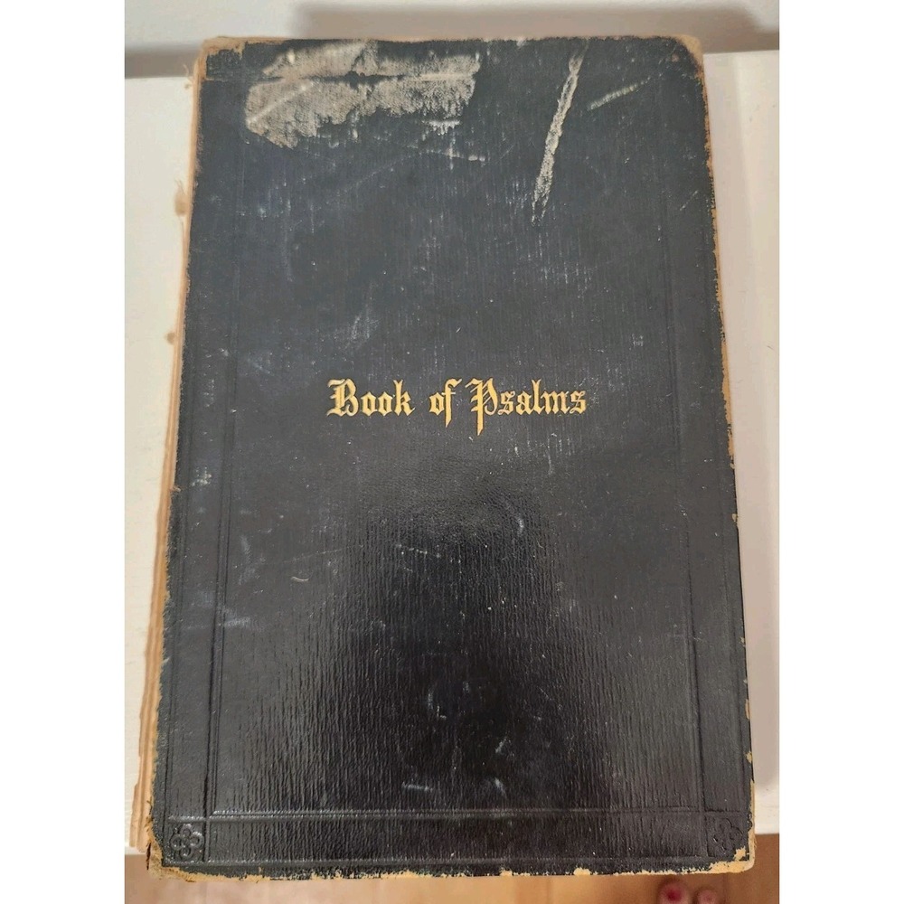 Book‎ of Psalms American Bible Society Christian Gold Edge Large Print Inscribed